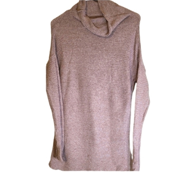 Old Navy Soft Knitted Cowl Neck Sweater with Slit Sides and Drop Shoulders - Picture 1 of 3